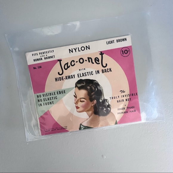 Vintage Other - VTG Jac-O-Net Invisible Hair Net made in England Vintage Frameable Art Stylist